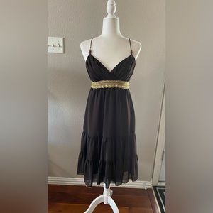Vintage Y2K CACHE Cami Dress Sweetheart Neck Party Cocktail Sz 4 USA